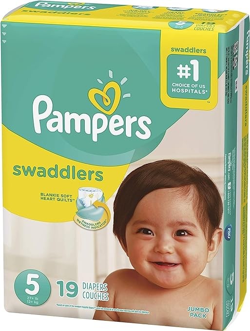 Pampers Swaddlers Active Baby Diapers Size 5 19 Count