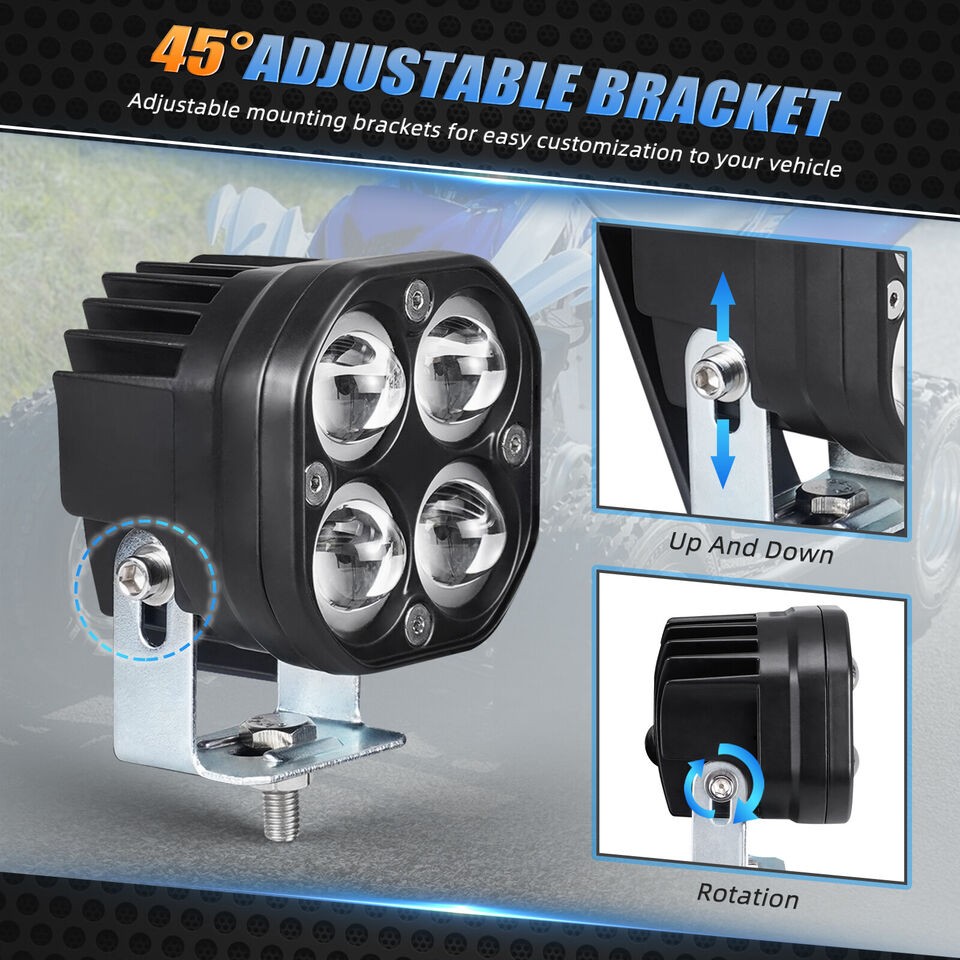 For Yamaha Raptor 700 700R YFM700R LED Work Light Bar Flood Spot Beam 2013-2023