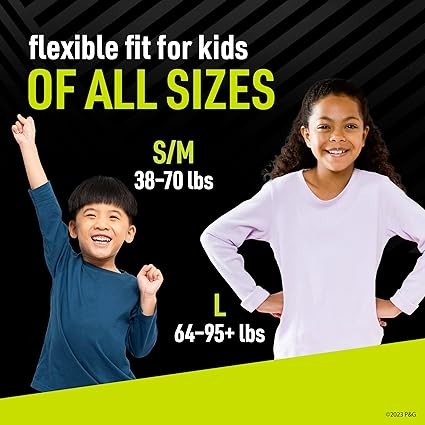 Pampers Ninjamas Nighttime Bedwetting Underwear Girls - Size SM (38-70 lbs), 88 Count (Packaging May Vary)