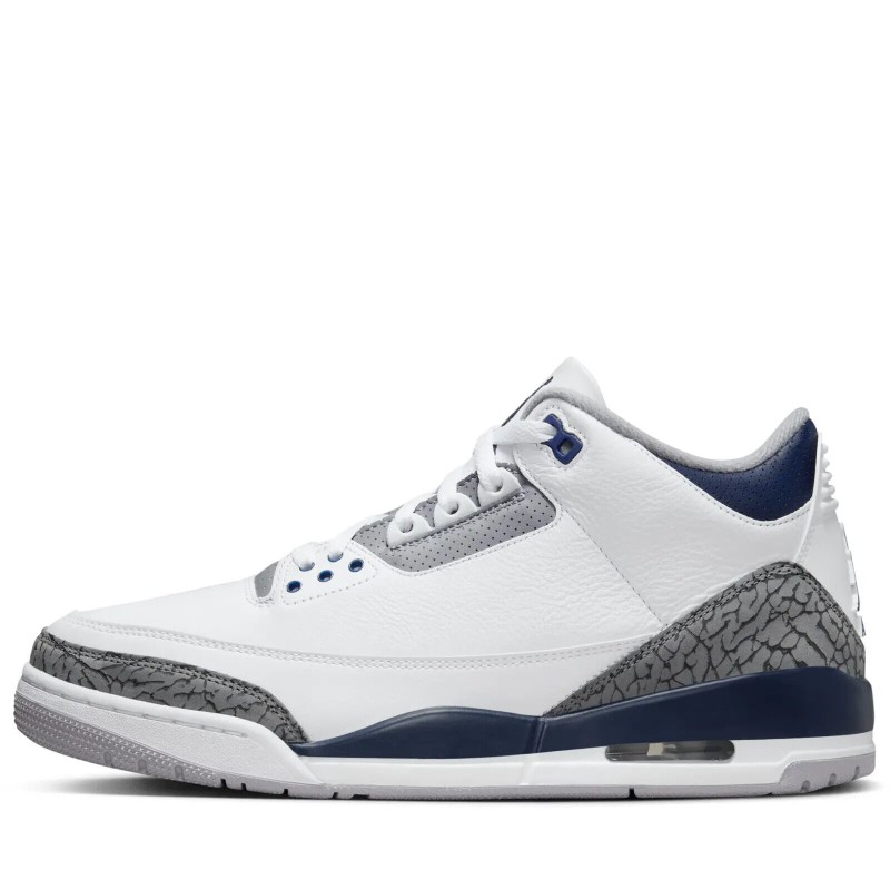 Nike Air Jordan 3 Retro Midnight Navy Cement Grey CT8532-140 Mens GS New