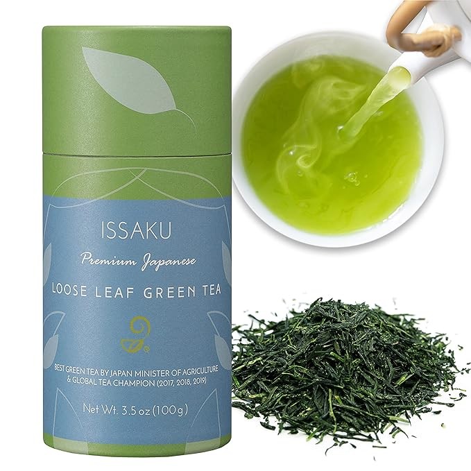 Issaku and Gokuzyo Aracha Tea Set from Japanese Green Tea Co – Premium 2-Piece Japanese Green Tea Assortment – Single Origin Loose-leaf Japanese Tea – Delicate Flavor