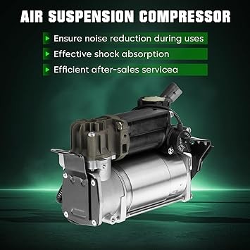 Air Suspension Compressor Pump with Relay Fits for AUDI A8 Quattro 2005-2010, Fits for S8 5.2L 2007-2010, Replace 4E0616007C, 4E0616007, 4E0616007A